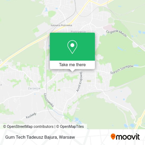 Gum Tech Tadeusz Bajura map