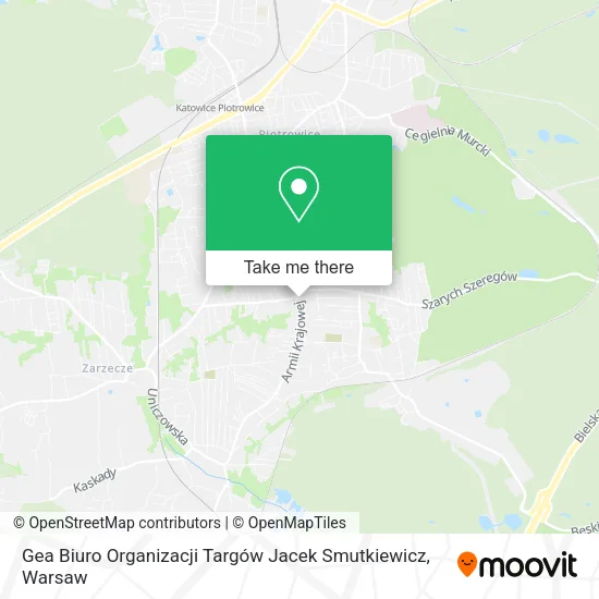 Карта Gea Biuro Organizacji Targów Jacek Smutkiewicz