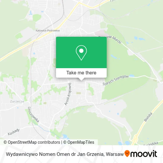 Карта Wydawnicywo Nomen Omen dr Jan Grzenia