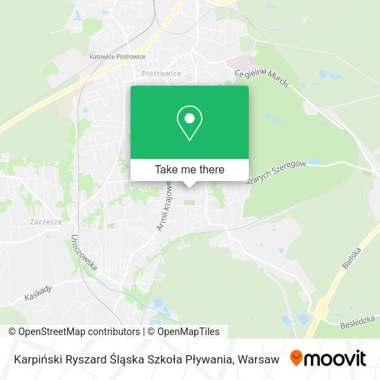 Karpiński Ryszard Śląska Szkoła Pływania map