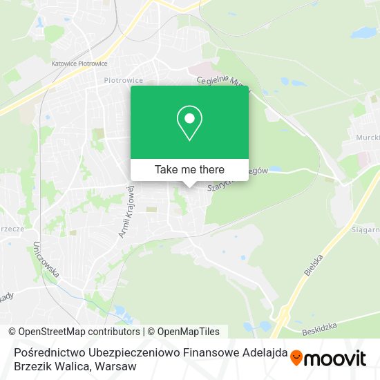 Pośrednictwo Ubezpieczeniowo Finansowe Adelajda Brzezik Walica map