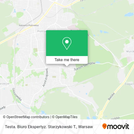 Карта Testa. Biuro Ekspertyz. Starzykowski T.