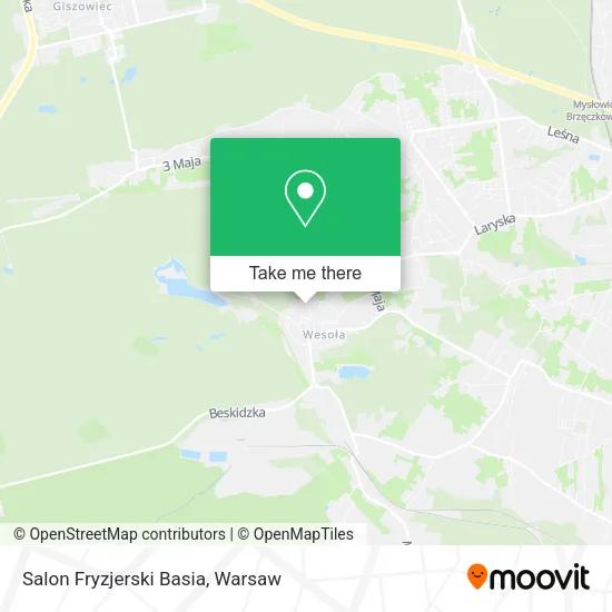 Карта Salon Fryzjerski Basia