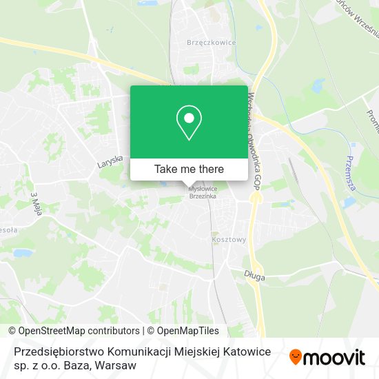 Przedsiębiorstwo Komunikacji Miejskiej Katowice sp. z o.o. Baza map