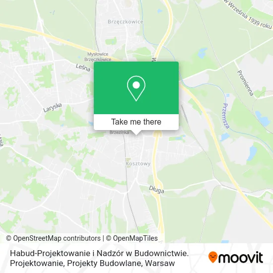 Карта Habud-Projektowanie i Nadzór w Budownictwie. Projektowanie, Projekty Budowlane