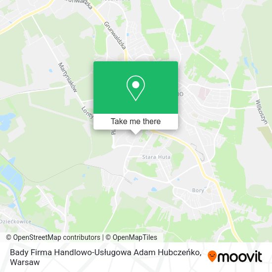 Bady Firma Handlowo-Usługowa Adam Hubczeńko map