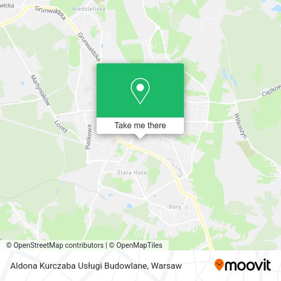 Aldona Kurczaba Usługi Budowlane map