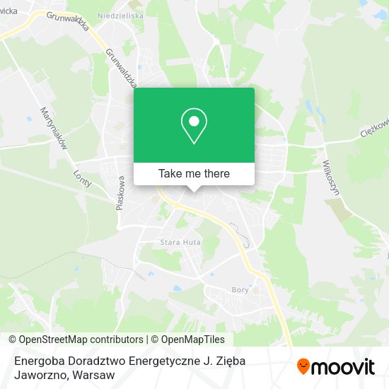 Карта Energoba Doradztwo Energetyczne J. Zięba Jaworzno