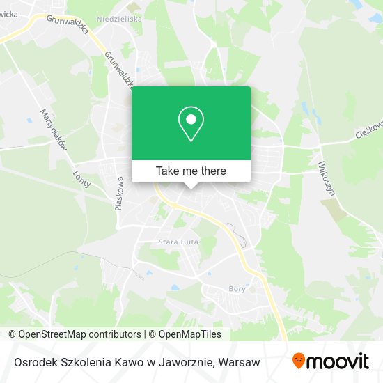 Osrodek Szkolenia Kawo w Jaworznie map