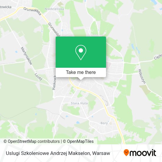 Uslugi Szkoleniowe Andrzej Makselon map