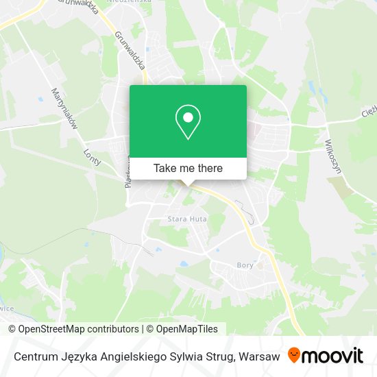 Centrum Języka Angielskiego Sylwia Strug map