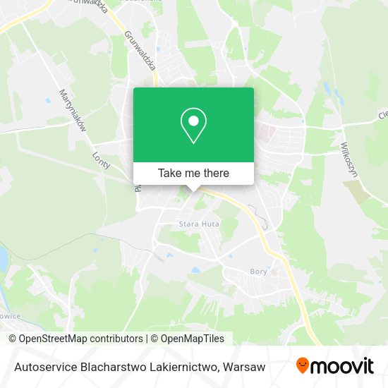 Autoservice Blacharstwo Lakiernictwo map