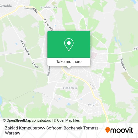 Zakład Komputerowy Softcom Bochenek Tomasz map