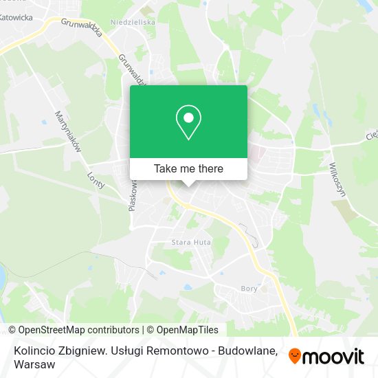 Карта Kolincio Zbigniew. Usługi Remontowo - Budowlane