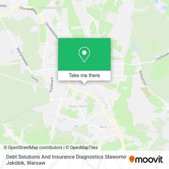 Debt Solutions And Insurance Diagnostics Sławomir Jakóbik map