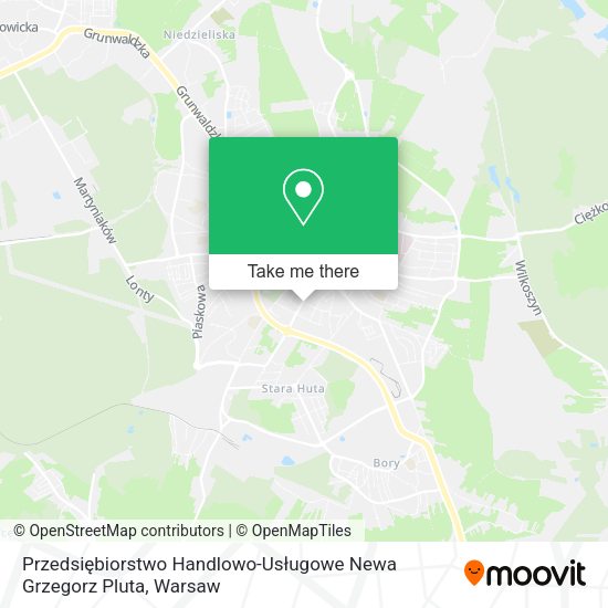 Przedsiębiorstwo Handlowo-Usługowe Newa Grzegorz Pluta map