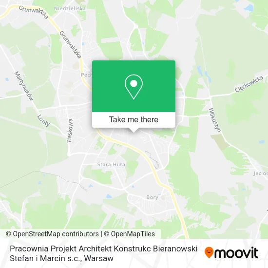 Карта Pracownia Projekt Architekt Konstrukc Bieranowski Stefan i Marcin s.c.