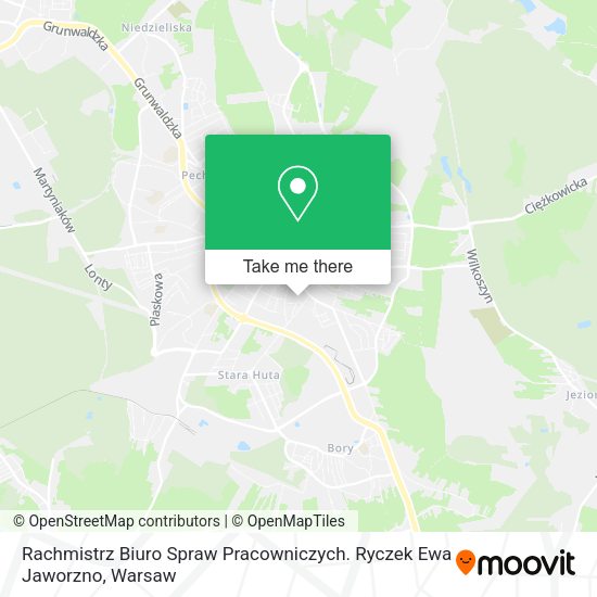 Rachmistrz Biuro Spraw Pracowniczych. Ryczek Ewa Jaworzno map