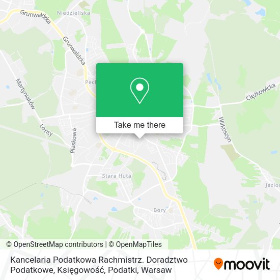 Карта Kancelaria Podatkowa Rachmistrz. Doradztwo Podatkowe, Księgowość, Podatki