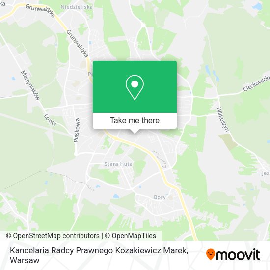 Kancelaria Radcy Prawnego Kozakiewicz Marek map