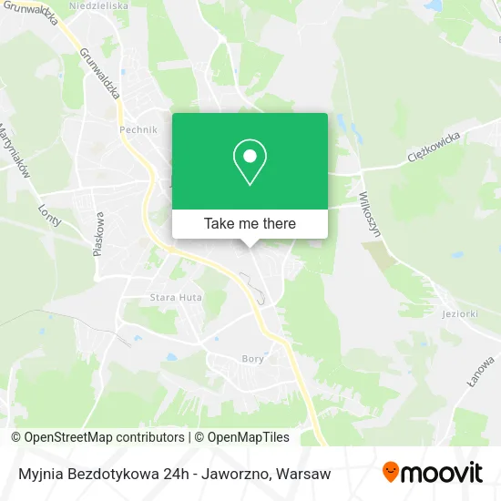 Карта Myjnia Bezdotykowa 24h - Jaworzno