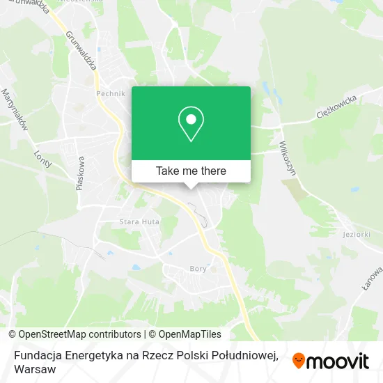 Карта Fundacja Energetyka na Rzecz Polski Południowej