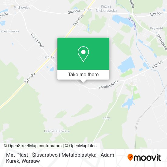 Met-Plast - Ślusarstwo i Metaloplastyka - Adam Kurek map