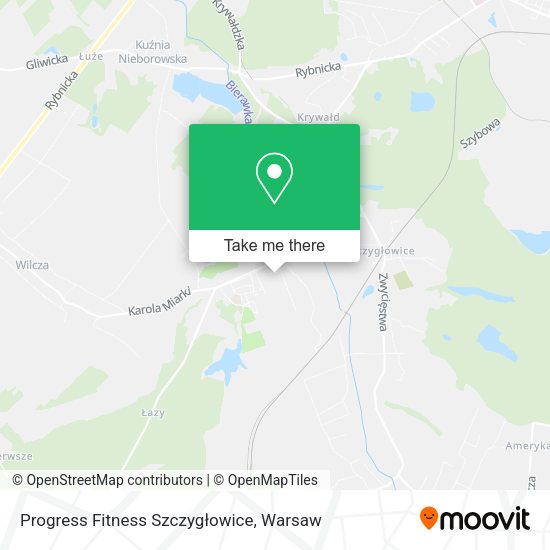 Progress Fitness Szczygłowice map