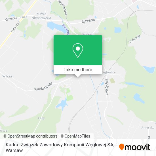 Kadra. Związek Zawodowy Kompanii Węglowej SA map