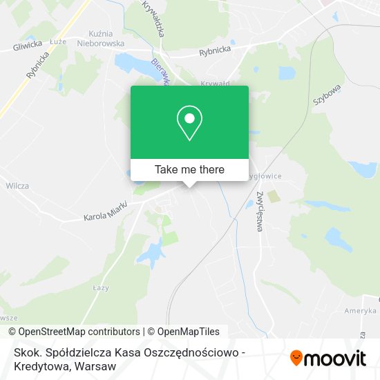 Skok. Spółdzielcza Kasa Oszczędnościowo - Kredytowa map