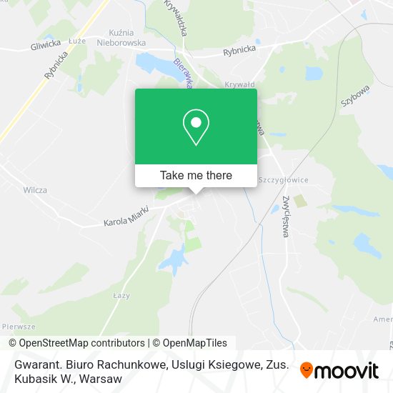 Gwarant. Biuro Rachunkowe, Uslugi Ksiegowe, Zus. Kubasik W. map