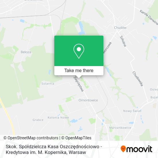 Skok. Spółdzielcza Kasa Oszczędnościowo - Kredytowa im. M. Kopernika map