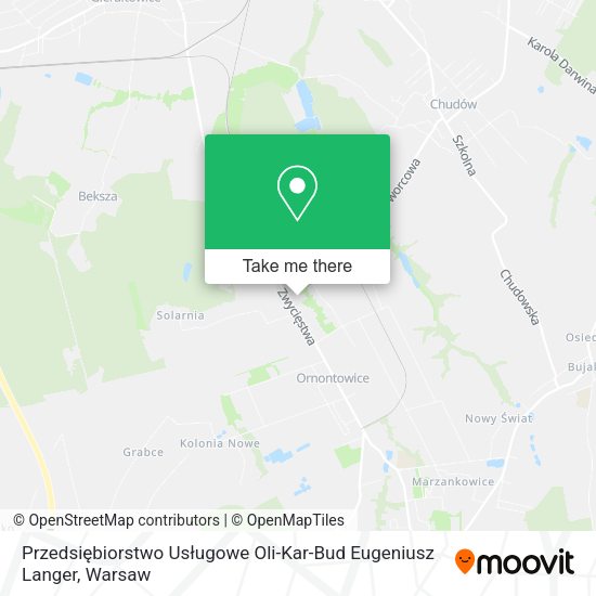 Przedsiębiorstwo Usługowe Oli-Kar-Bud Eugeniusz Langer map