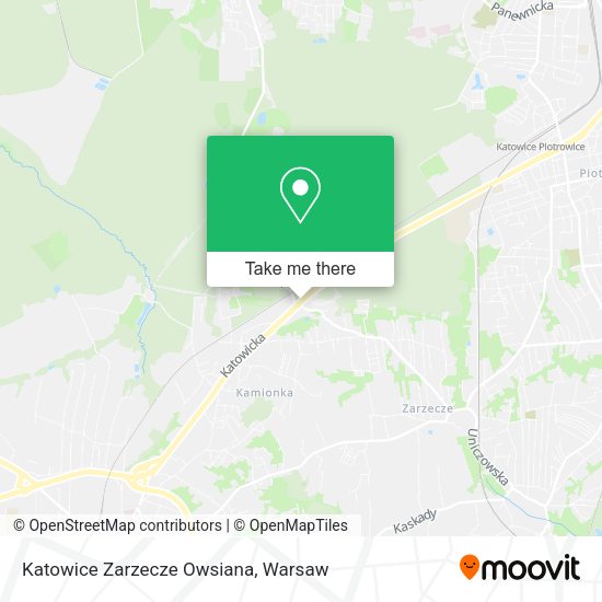 Katowice Zarzecze Owsiana map