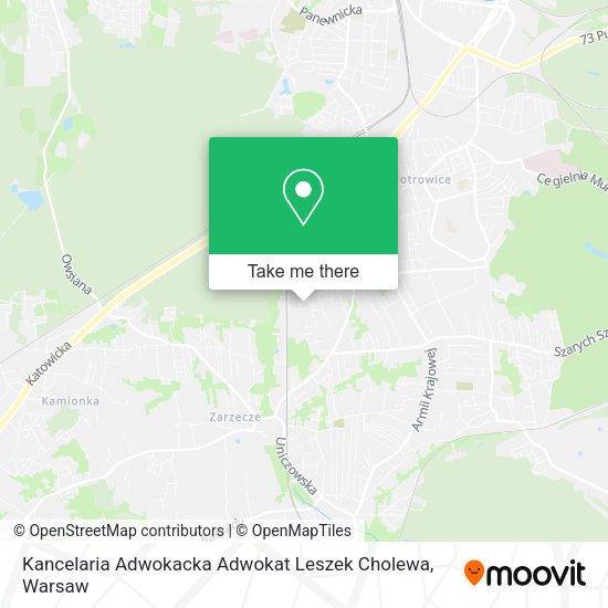 Kancelaria Adwokacka Adwokat Leszek Cholewa map