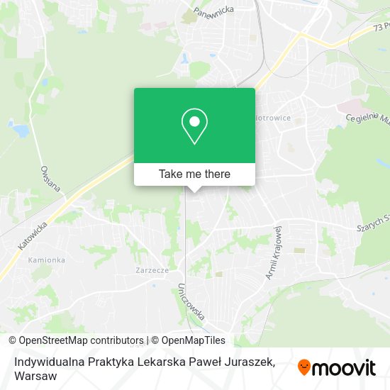 Indywidualna Praktyka Lekarska Paweł Juraszek map