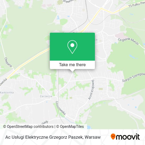 Ac Usługi Elektryczne Grzegorz Paszek map