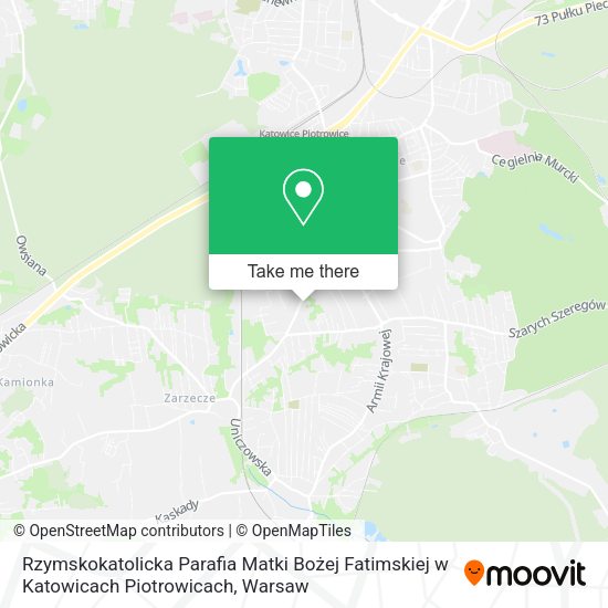 Rzymskokatolicka Parafia Matki Bożej Fatimskiej w Katowicach Piotrowicach map