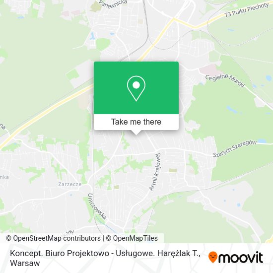 Koncept. Biuro Projektowo - Usługowe. Harężlak T. map