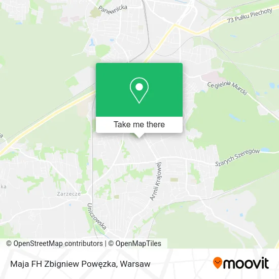 Карта Maja FH Zbigniew Powęzka