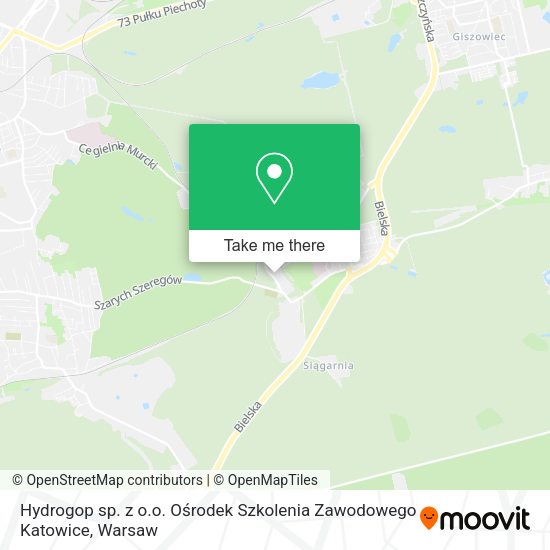 Hydrogop sp. z o.o. Ośrodek Szkolenia Zawodowego Katowice map