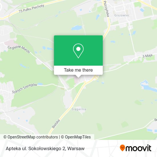 Apteka ul. Sokołowskiego 2 map