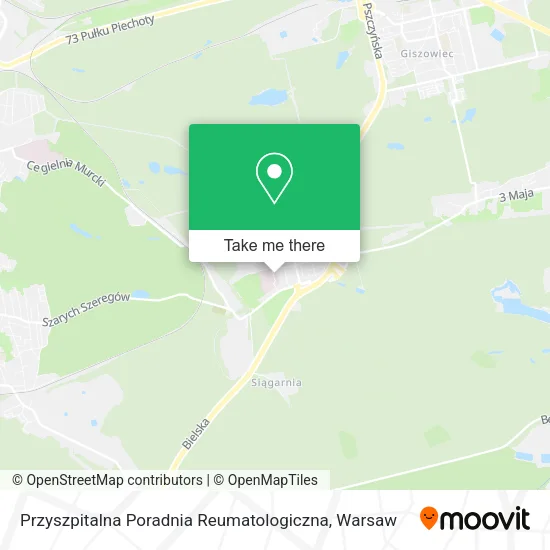 Карта Przyszpitalna Poradnia Reumatologiczna