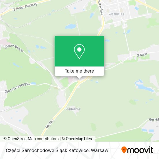 Części Samochodowe Śląsk Katowice map