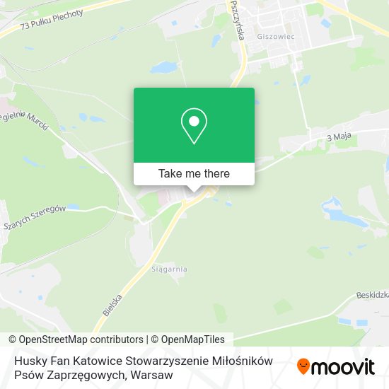 Husky Fan Katowice Stowarzyszenie Miłośników Psów Zaprzęgowych map