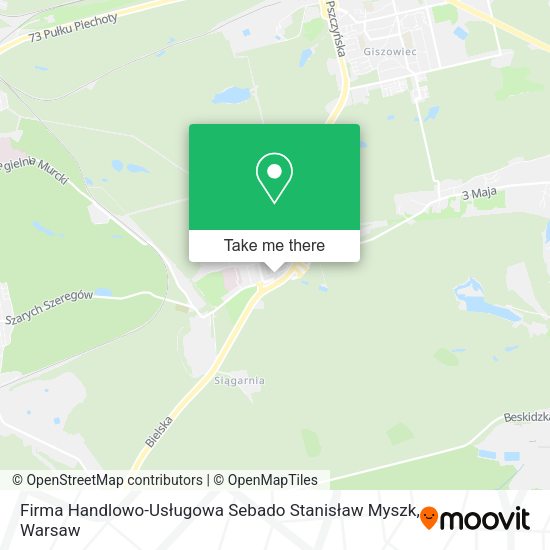 Firma Handlowo-Usługowa Sebado Stanisław Myszk map