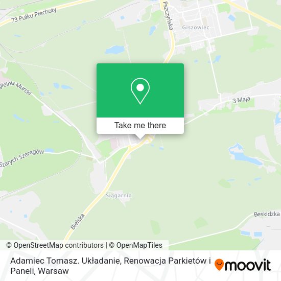 Adamiec Tomasz. Układanie, Renowacja Parkietów i Paneli map