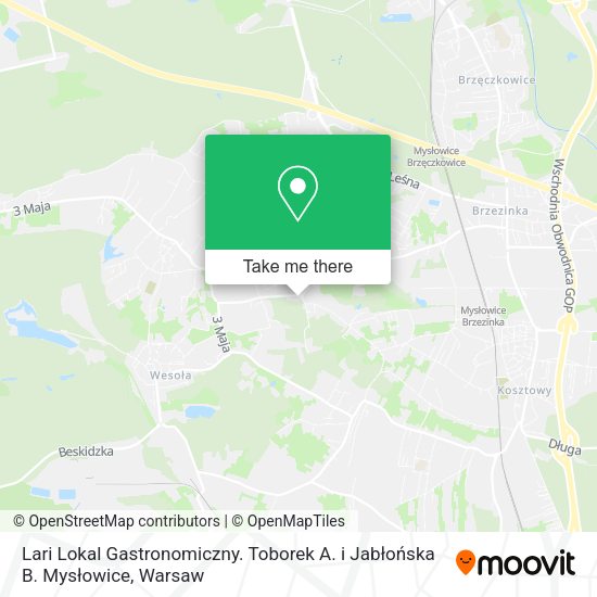 Lari Lokal Gastronomiczny. Toborek A. i Jabłońska B. Mysłowice map