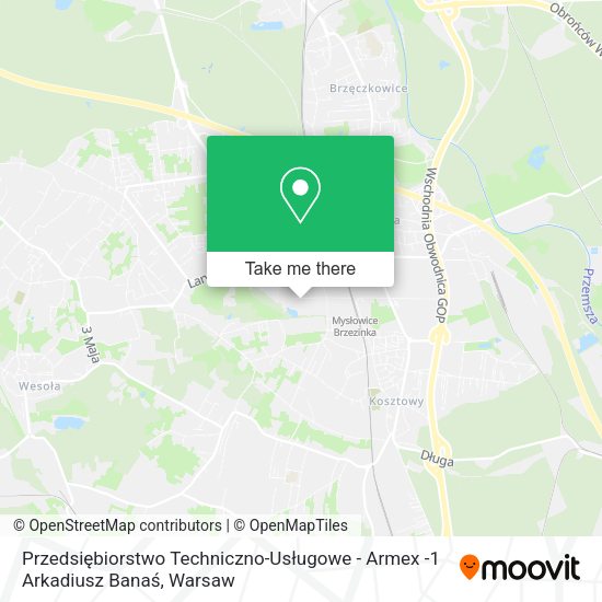 Przedsiębiorstwo Techniczno-Usługowe - Armex -1 Arkadiusz Banaś map