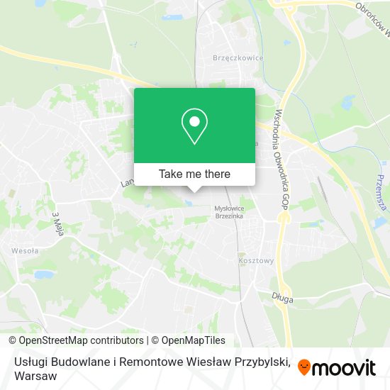 Usługi Budowlane i Remontowe Wiesław Przybylski map